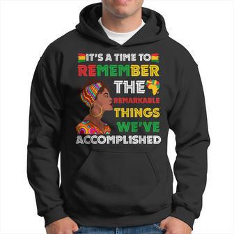 It's Time Remember Black History African Black Pride Women Hoodie - Monsterry