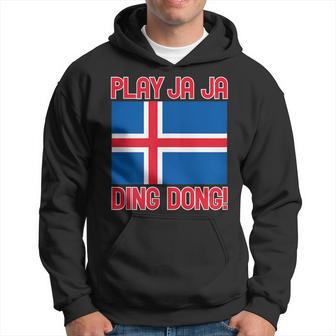 Ja Ja Ding Dong Icelandic Flag Happy Music Hoodie - Thegiftio UK