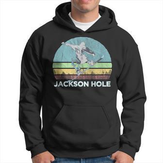 Jackson Hole Snowboard Retro Vintage Jackson Hole Wy Hoodie - Monsterry AU