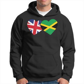 Jamaican Heritage Uk Jamaica British Flag Jamaican Flag Hoodie - Thegiftio UK