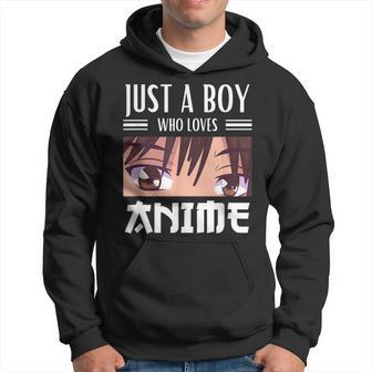 Japanese Anime Boys Just A Boy Who Loves Anime Hoodie - Thegiftio UK
