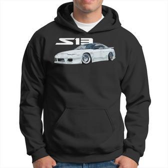 Jdm Car S13 240 Super White Drift Machine Hoodie - Monsterry DE