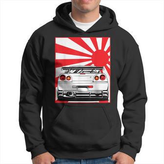 Jdm Drifting Car Race Japanese Sun Street Racing Automotive Hoodie - Monsterry