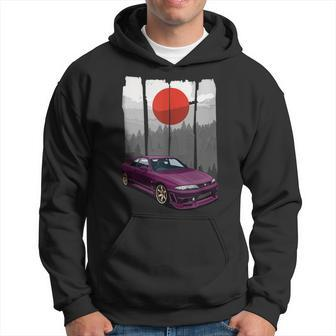 Jdm Skyline R33 Car Tuning Japan Rising Sun Drift Hoodie - Monsterry UK