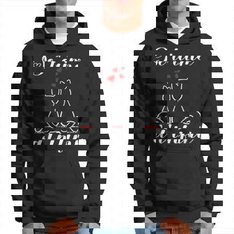 Je T'aime À L'infini Chat Idée Cadeau Romantique Amoureux Sweat à capuche - Cadeauxyz