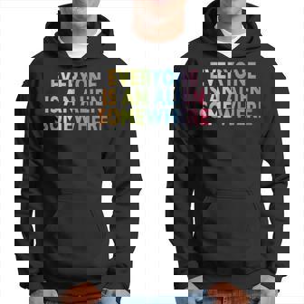 Jeder Ist Ein Alien Somewhere Hoodie - Seseable
