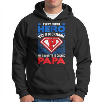 Jeder Superheld Hat Einen Spitznamen Mein Favorit Ist Papa Kapuzenjacke Kapuzenpullover - Geschenkecke