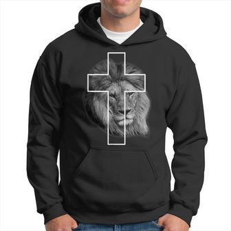 Jesus The Lion Of Judah Cross Hoodie - Thegiftio UK