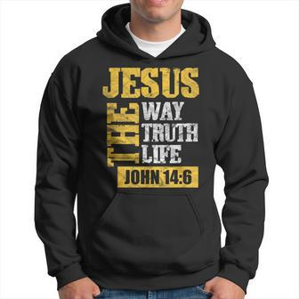 Jesus The Way Truth Life John 14 Hoodie - Thegiftio UK