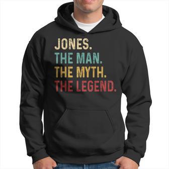 Jones The Man The Myth The Legend Hoodie - Monsterry