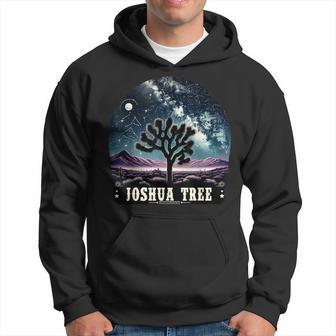 Joshua Tree National Park Night Scene Hiking Camping Outdoor Hoodie - Seseable