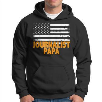 Journalist Papa Amerikanische Flaggeatertag Kapuzenpullover - Geschenkecke