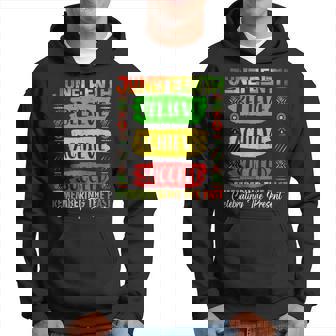 Junenth African American Celebrate Black Freedom Hoodie | Mazezy