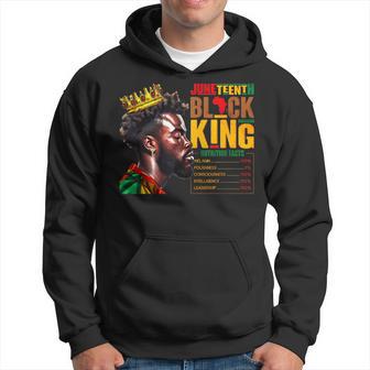 Junenth Black King 1865 African Nutritional Facts Hoodie - Thegiftio UK
