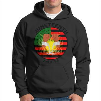 Junenth Flag And Broken Chains Hoodie - Monsterry CA