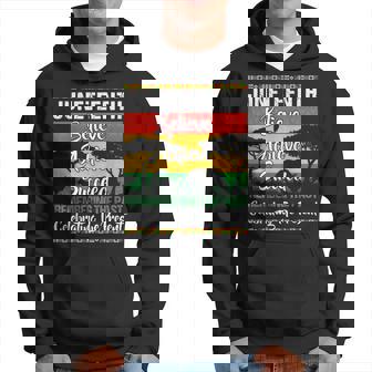 Junenth Is My Independence Day African 1865 Freedom Day Hoodie - Seseable