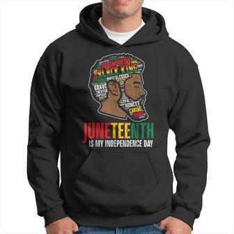 Junenth My Independence Day African Black King Dad Men Hoodie - Thegiftio UK