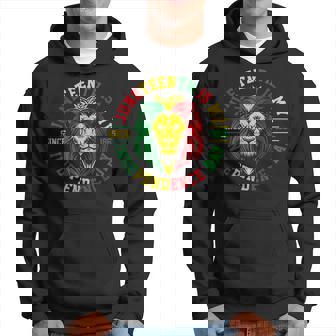 Junenth Is My Independence Day Lion Free Ish Since 1865 Hoodie | Mazezy