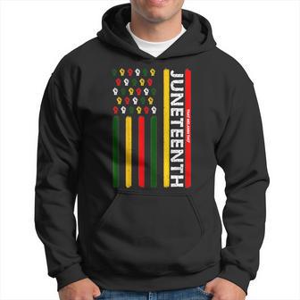 Junenth Vibes Free-Ish 1865 Black Owned Junenth Flag Hoodie - Monsterry UK