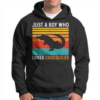 Just A Boy Who Loves Crocodiles Hoodie - Thegiftio UK