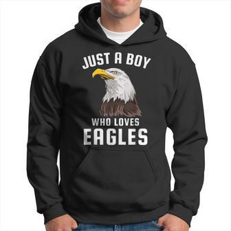 Just A Boy Who Loves Eagles Hoodie - Thegiftio UK