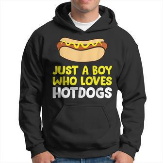 Just A Boy Who Loves Hot Dogs Hot Dog Hoodie - Monsterry AU