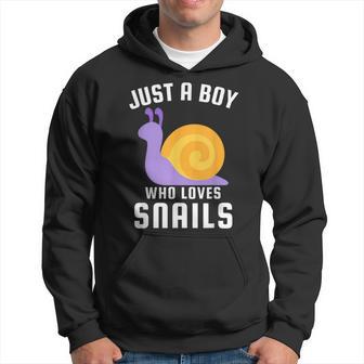 Just A Boy Who Loves Snails Hoodie - Thegiftio UK