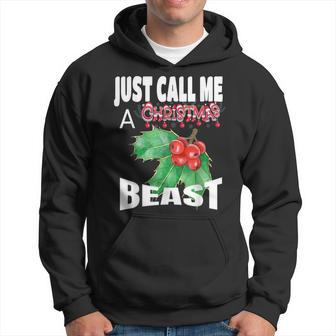 Just Call A Christmas Beast With Cute Holly Leaf Hoodie - Monsterry AU