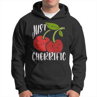 Just Cherrific Cute Cherry And Red Cherries Hoodie - Thegiftio UK