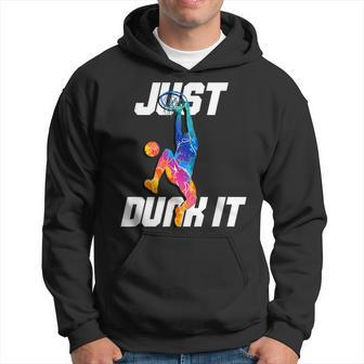 Just Dunk It Basketball Player Slam Dunk Hoodie - Monsterry DE
