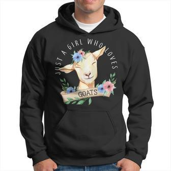 Just A Girl Who Loves Goats Goat Hoodie | Mazezy