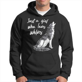 Just A Girl Who Loves Wolves Hoodie | Mazezy