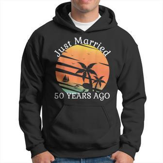 Just Married 50 Years Old 50Th Wedding Anniversary Cruise Hoodie - Monsterry DE