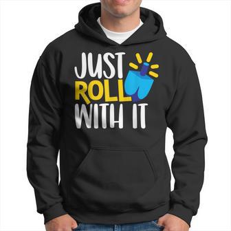 Just Roll With It Matching Family Hanukkah Chanukah Hoodie - Thegiftio UK