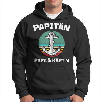 Kapitän Papa Segeln Boot Anker Papitän Kapuzenpullover - Geschenkecke