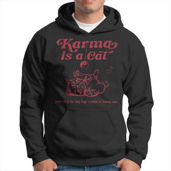 Karma Is A Cat Music Lover Fan Hoodie - Thegiftio UK