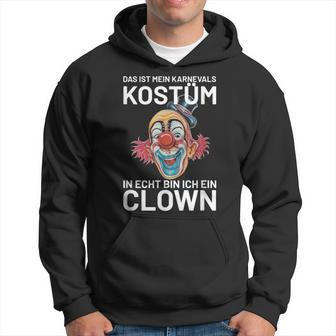 Karnevals Kostüm Clown Motiv Schwarzes Hoodie - Seseable