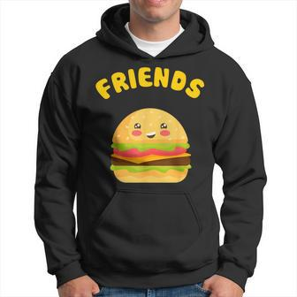 Kawaii Fries Burger 22 Bff Best Friends Matching Hoodie - Thegiftio UK