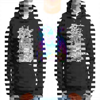 Kawaii Pastel Goth Cute And Creepy Satanic Jackalope Hoodie - Thegiftio