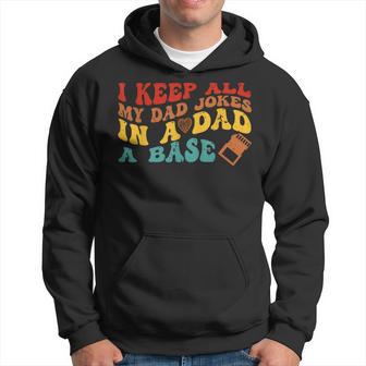 I Keep All My Dad Jokes In A Dad-A-Base Vintage Father's Day Hoodie - Thegiftio UK