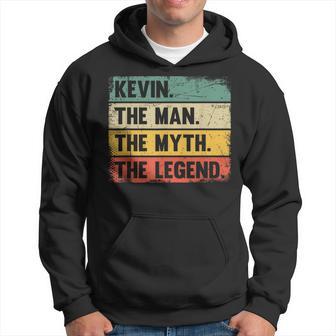 Kevin The Man The Myth The Legend Retro For Kevin Hoodie - Thegiftio UK