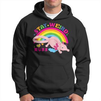 Kidcore Clothes Balloon Axolotl Aesthetic Decora Stay Weird Hoodie - Thegiftio UK