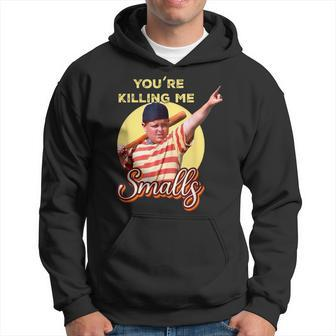 Your Killing Me Smalls Baseball Humor Quote Distressed Hoodie - Seseable