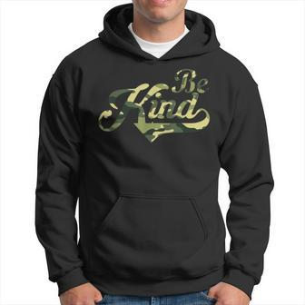 Be Kind Camouflage Anti-Bullying Awareness Kindness Hoodie - Monsterry UK