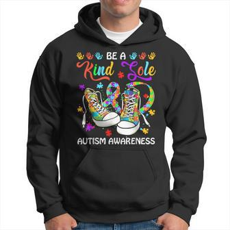 Be A Kind Sole Autism Awareness Puzzle Shoes Be Kind Hoodie | Mazezy