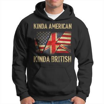 Kinda American Kinda British Dual Citizenship Us Uk Flag Hoodie - Thegiftio UK