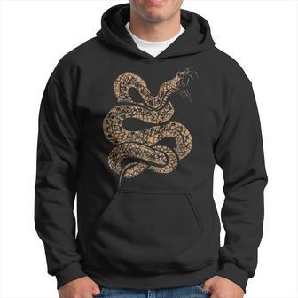 King Cobra Hissing Distressed Snake Lover Hoodie - Monsterry UK