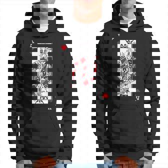 King Of Hearts Valentines Day Cool Playing Card Poker Casino Hoodie | Mazezy