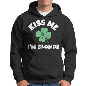 Kiss Me I'm Blonde St Patrick's Day Irish Hoodie | Mazezy