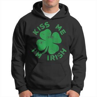 Kiss Me I'm Irish Saint Patrick Day Womens Hoodie - Thegiftio UK